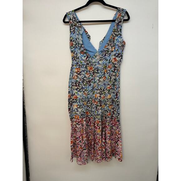 SALONI Floral Midi Dress - Multicolor - Picture 5 of 7